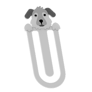 Könyvjelző - Bedlington terrier kutya