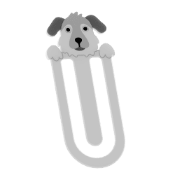 Bogmærke med hund Bedlington terrier | Fluo Dog