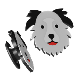 Border Collie Crocs Pin – schoenpersonalisatie | Fluo Dog