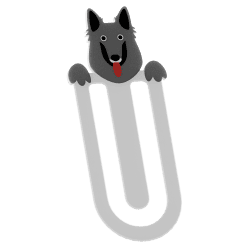 Bogmærke Belgisk Hyrdehund – originalt design | Fluo Dog