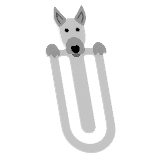 Kirjanmerkki - Bullterrieri
