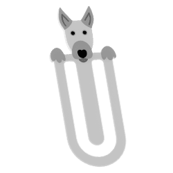 Marque-page Bull Terrier – design original | Fluo Dog