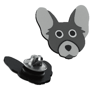 Chihuahua - pripínací odznak