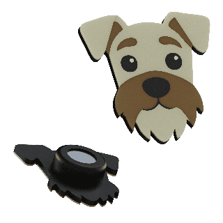 Hond York - magneet voor de koelkast of magnetisch bord