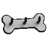 Bone-shaped hanger for leashes, collars, harnesses, and muzzles
