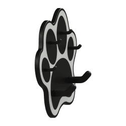 Gancio per accessori a forma di zampa di cane | Fluo Dog