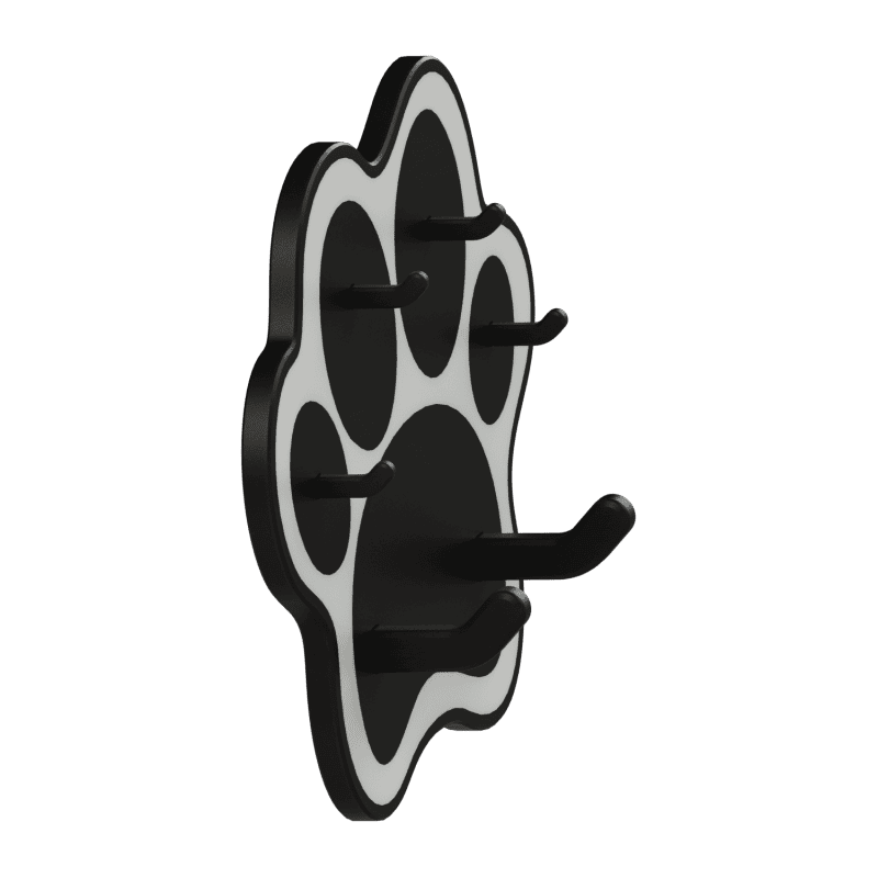 Perchero para accesorios en forma de pata de perro | Fluo Dog