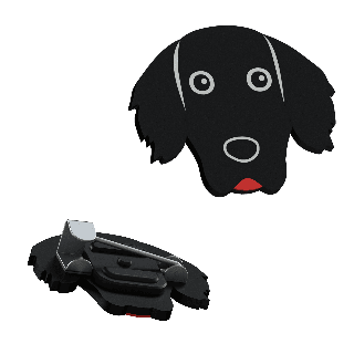 Spaniel - speld met veiligheidsspeld