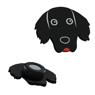 Spaniel - magnetická nálepka na chladničku alebo magnetickú tabuľu