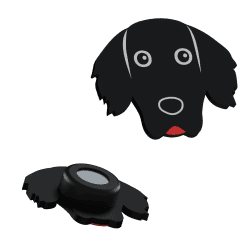 Magnete de geladeira Spaniel – ímã de pressão | Fluo Dog