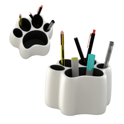 Organizer til kuglepenne i form af en hundepote | Fluo Dog