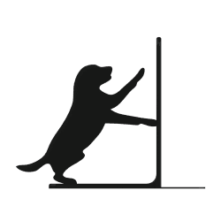 Bücherstütze mit Hund – stilvolles Accessoire | Fluo Dog