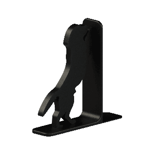 Bookend - dog standing on two legs