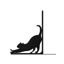 Bokstøtte med katt – original design | Fluo Dog