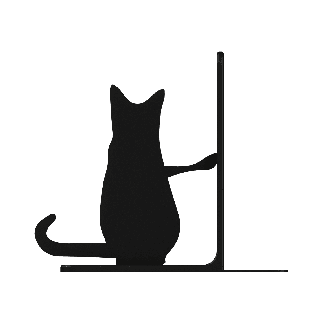 Bogholderi - kat der holder bøger med poten