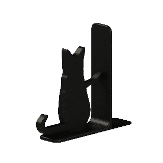 Soporte para libros - gato sosteniendo libros con la pata