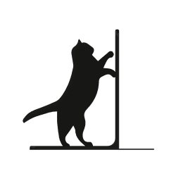 Bokstöd katt – originell design | Fluo Dog