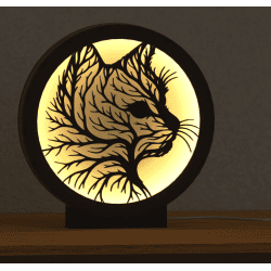 Lampe LED arbre à chat – lumière chaude | Fluo Dog