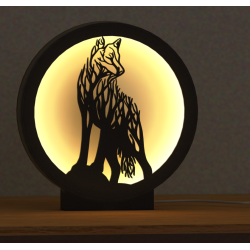 Lampka LED drzewo w kształcie psa – ciepłe światło | Fluo Dog