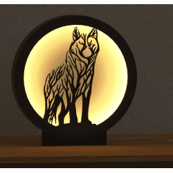 Lamp LED – cachorro de pé, luz quente | Fluo Dog