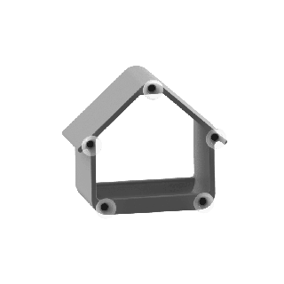 Small feeder with suction cups for birds (tits, sparrows, tree sparrows)