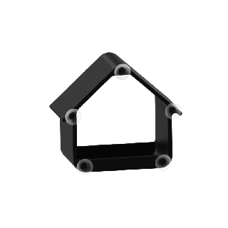 Small feeder with suction cups for birds (tits, sparrows, tree sparrows)