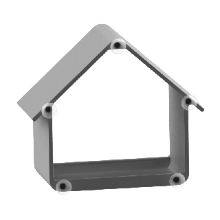 Large bird feeder with suction cups (blackbirds, jays or woodpeckers)