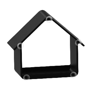 Large bird feeder with suction cups (blackbirds, jays or woodpeckers)