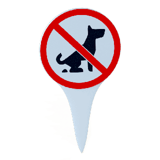 Tabliczka "No dogs allowed"
