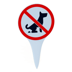 Hundförbudsskylt – hållbar och tydlig | Fluo Dog