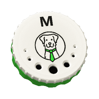 Fluonose Mini - dåse til scent training med mærkning "M" til blandede dufte (5 cm)