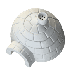 Igloo d'entraînement avec cheminée - jouet olfactif pour le nose work / scent work