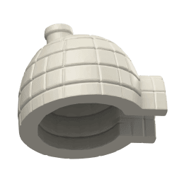 Igloo training with chimney - scent work toy for nose work / scent work