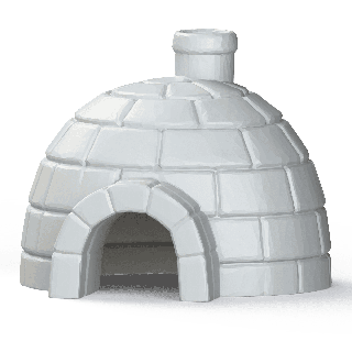 Iglo treningowe z kominem - scent toy do scent work