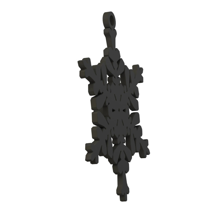 Obrazek demonstruje lekką konstrukcję śnieżynki