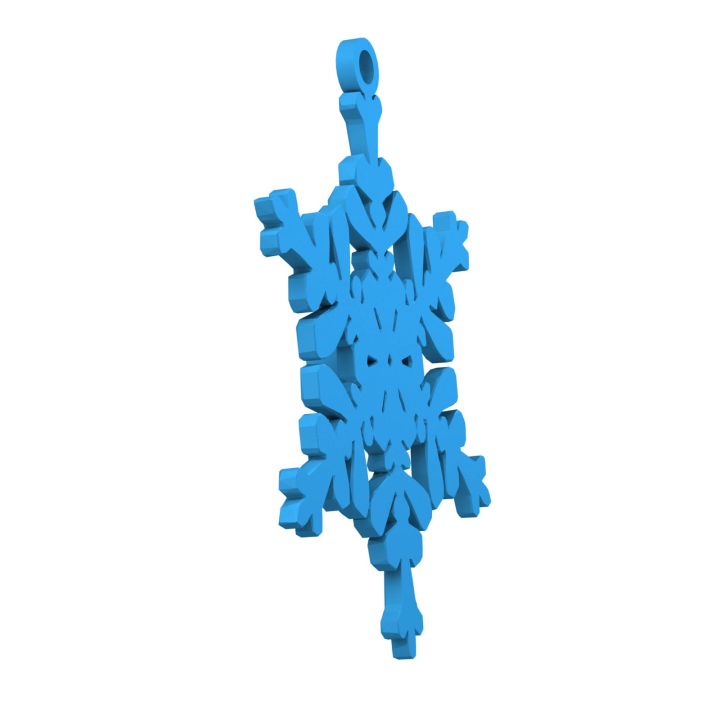 Obrazek demonstruje lekką konstrukcję śnieżynki