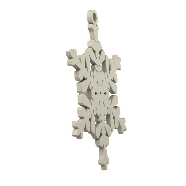 Obrazek demonstruje lekką konstrukcję śnieżynki