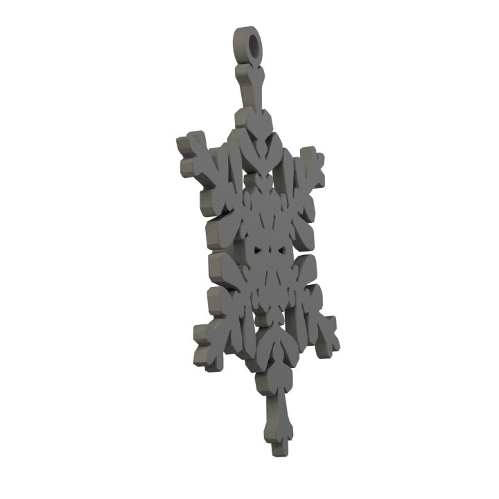 Obrazek demonstruje lekką konstrukcję śnieżynki