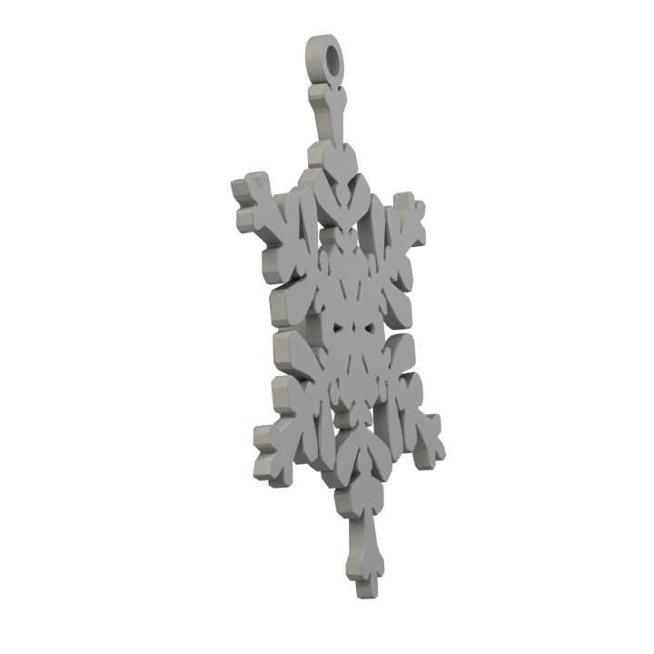 Obrazek demonstruje lekką konstrukcję śnieżynki