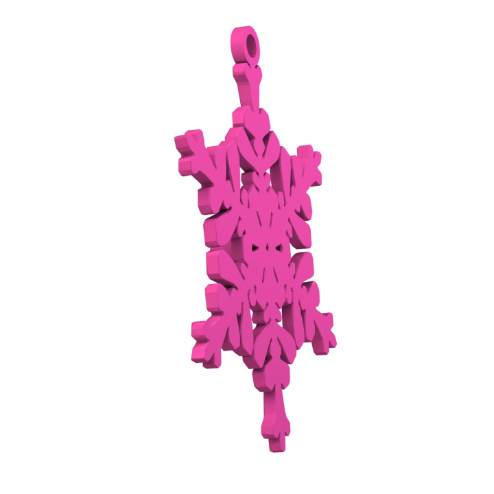 Obrazek demonstruje lekką konstrukcję śnieżynki