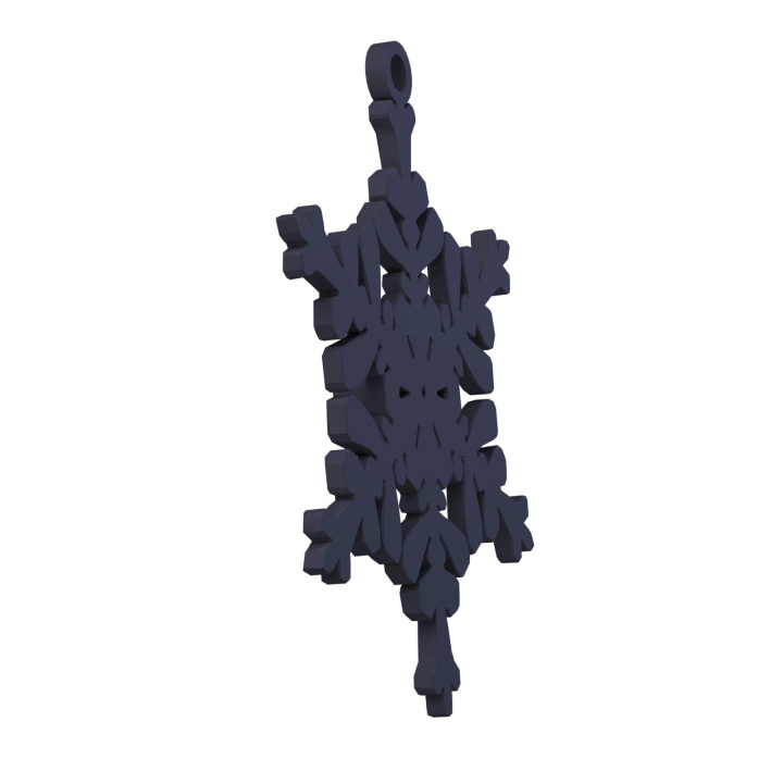 Obrazek demonstruje lekką konstrukcję śnieżynki