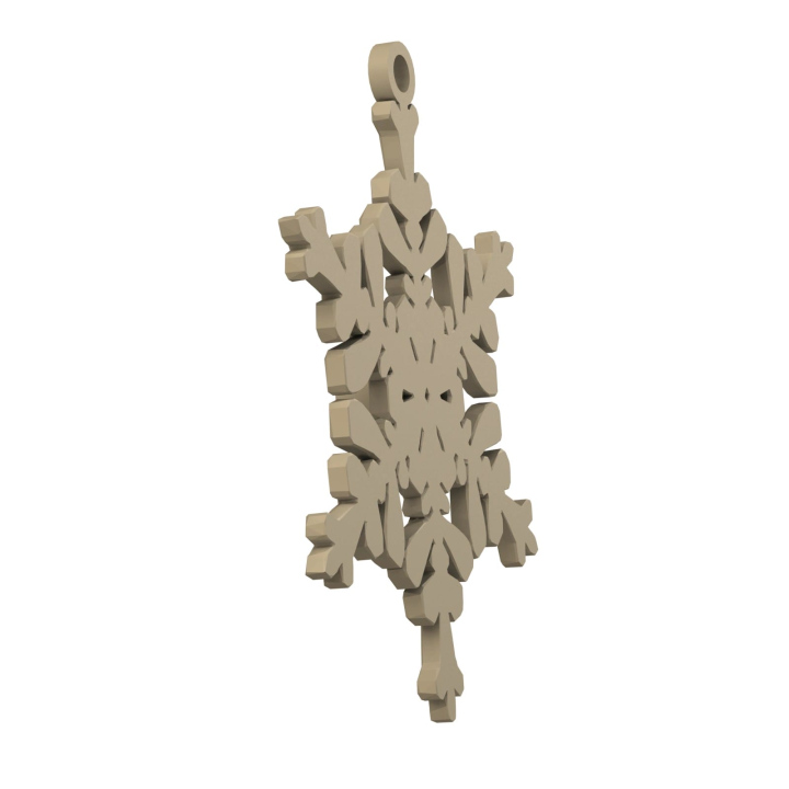 Obrazek demonstruje lekką konstrukcję śnieżynki