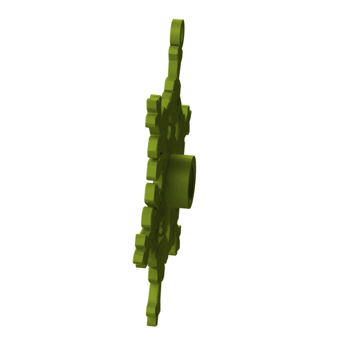 Ilustracja przedstawia akcesorium do scentworku w kształcie płatka śniegu