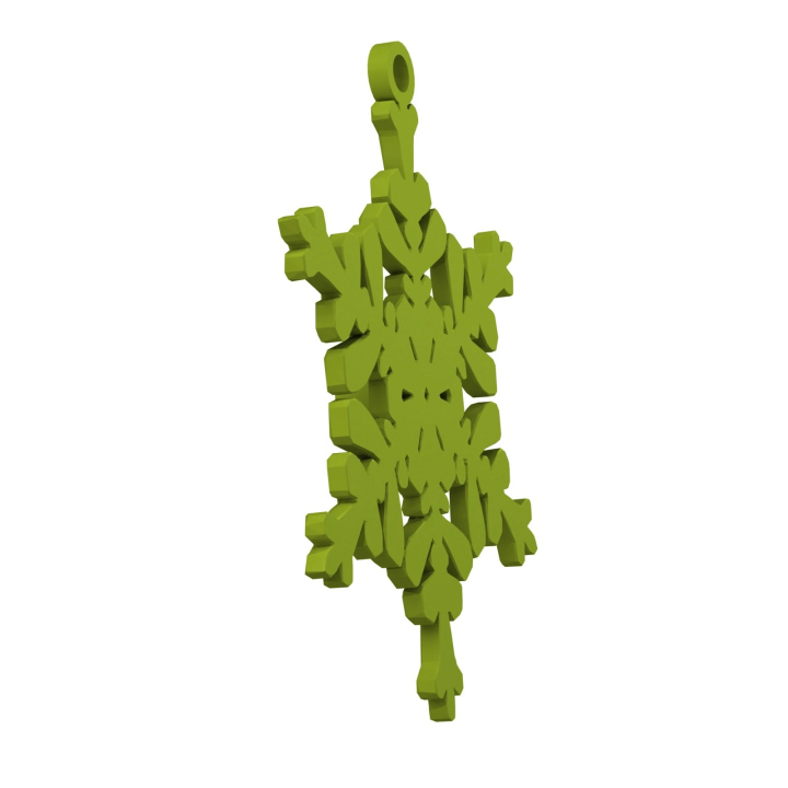 Obrazek demonstruje lekką konstrukcję śnieżynki