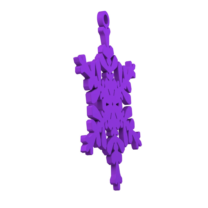 Obrazek demonstruje lekką konstrukcję śnieżynki