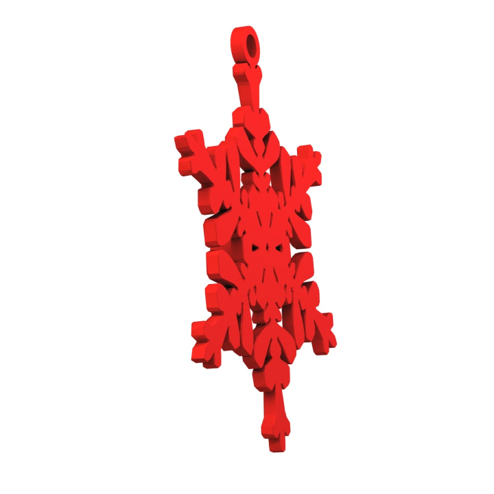 Obrazek demonstruje lekką konstrukcję śnieżynki