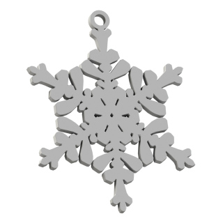 Śnieżynka węchowa - zimowa zawieszka do treningów scentwork (Wzór 1)