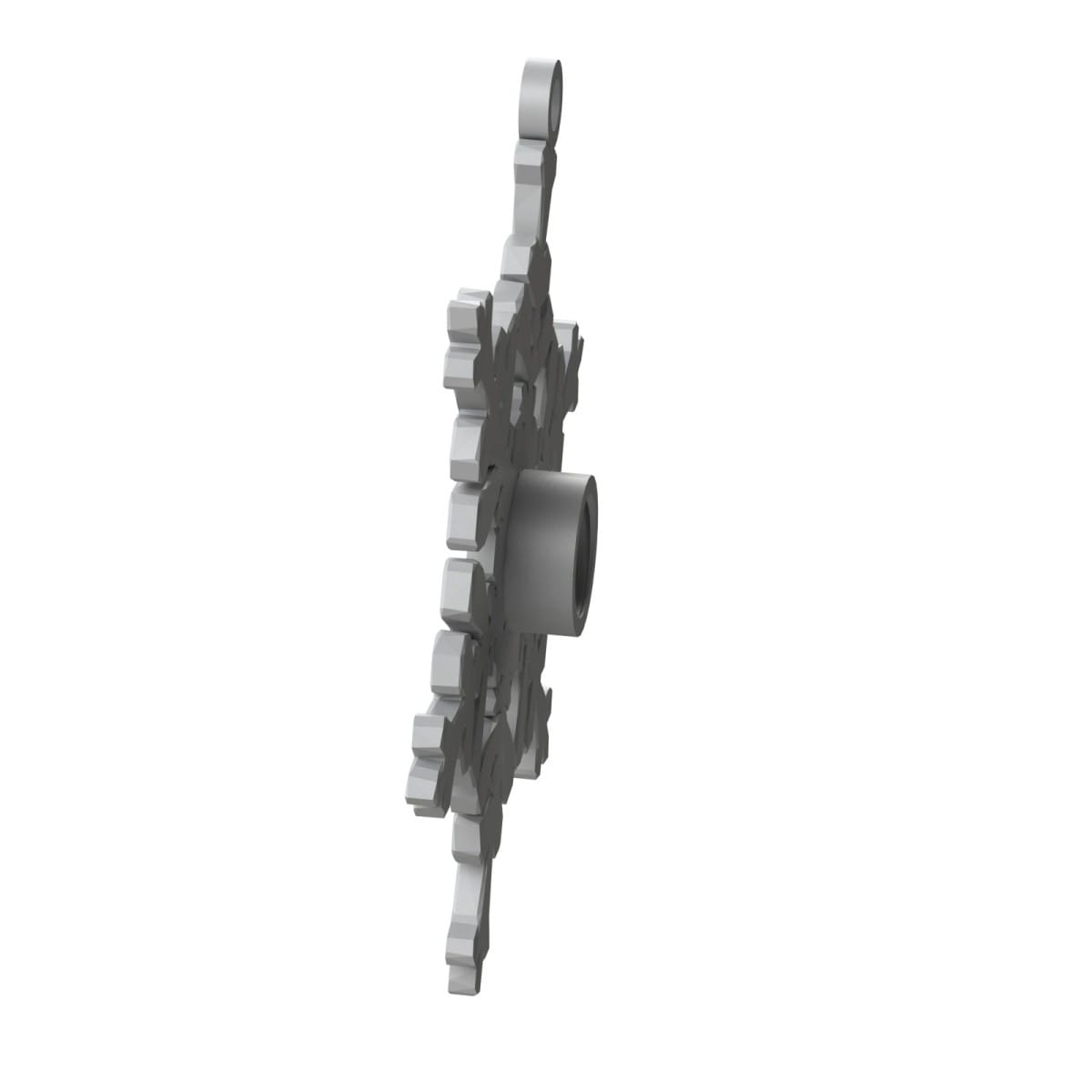 Ilustracja przedstawia akcesorium do scentworku w kształcie płatka śniegu