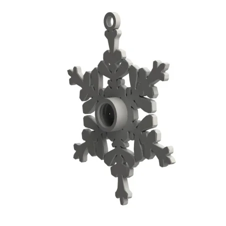 Snöflingan från sidan - profil av fästet för burk