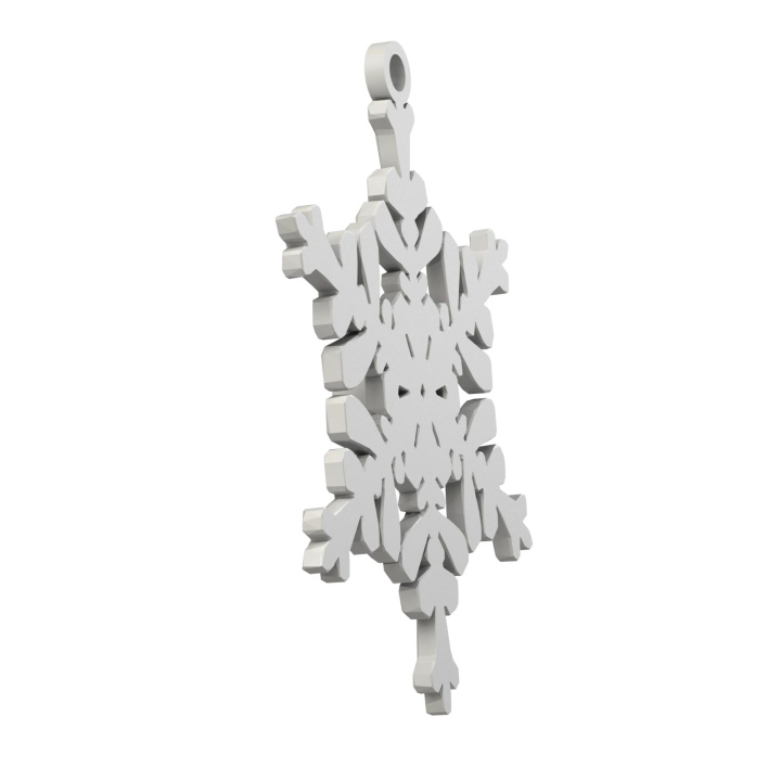 Obrazek demonstruje lekką konstrukcję śnieżynki